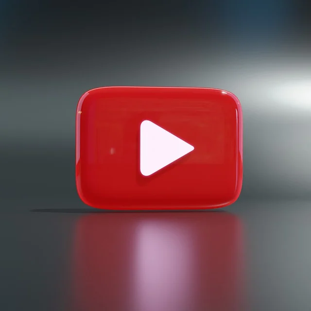 YouTube logo clickable circle YouTube ai voice button